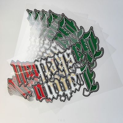 Custom Brand Name Heat Transfer Logo Printing Designs CMYK RGB Pantone Color