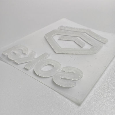 Matte Surface Silicone Heat Transfer Logo Flat Screen Printing Logo Customized