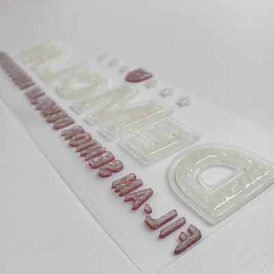 3D Numbers Letter Name Silicone Heat Transfer Logo Custom Eco Friendly
