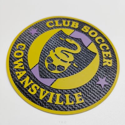 Custom Heat Press Appliques 3D Silicone Embroidered Logo Patches