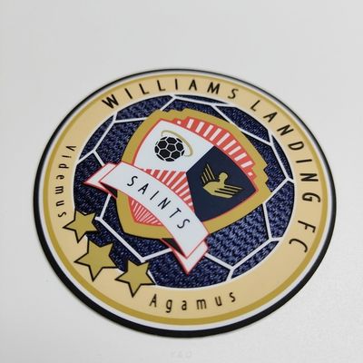 Iron On Flat Print 3D Silicone Patch With Hot Melt Backing Multiple Colors
