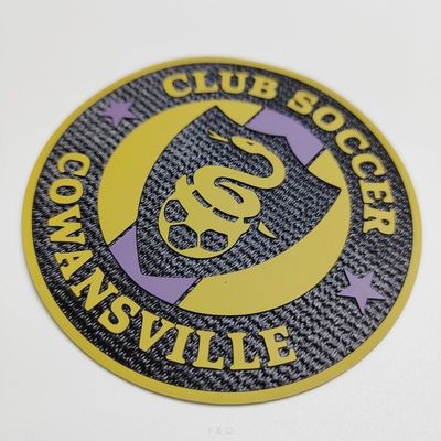 Iron On Flat Print 3D Silicone Patch With Hot Melt Backing Multiple Colors