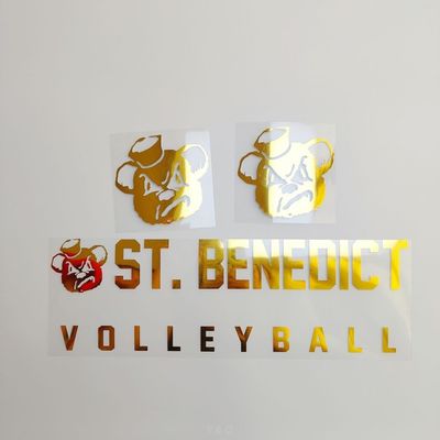 Soft Feel Laser Cutting Metallic Heat Transfer Foil Like Finish Heat Transfer Logos For Sportswear