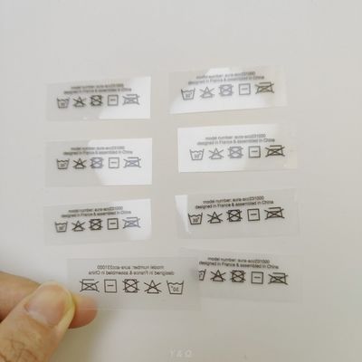 Custom Heat Transfer Tagless Neck Labels Heat Seal Clothing Size Labels