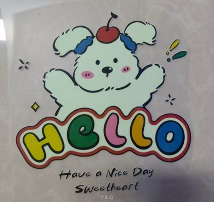 Colorful Luminous Flex Heat Transfer Logos For Clothing Customizable