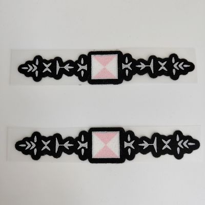 3D Raised Custom Flocking Logo Heat Transfer For Clothing