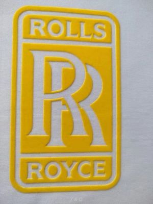 3D Raised Custom Flocking Logo Heat Transfer For Clothing