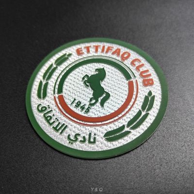 Custom Heat Press Appliques 3D Silicone Embroidered Logo Patches