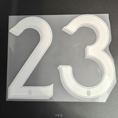 Elastic Iron On Heat Transfer Letters And Numbers For Football Jerseys