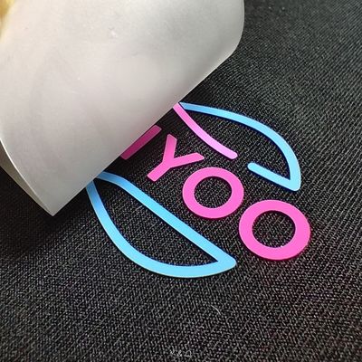 Thick Rubber Heat Press T Shirt Labels Hot Melt Adhesive Heat Transfer Labels For Clothing