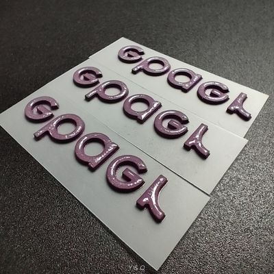 Embossed 3D Silicone Heat Transfer Emblems Transfers Customized
