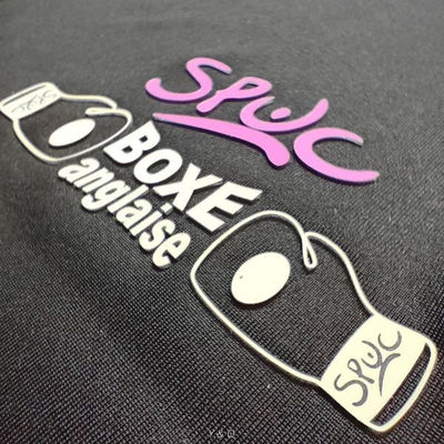 Soft Rubber Heat Press Clothing Labels Custom Designed