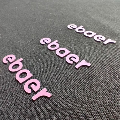 Thick Rubber Heat Press T Shirt Labels Hot Melt Adhesive Heat Transfer Labels For Clothing