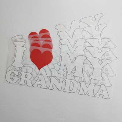 Customized Thermal DTF Transfer Decals For Garments Pressure Sensitive