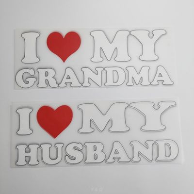 Customized Thermal DTF Transfer Decals For Garments Pressure Sensitive