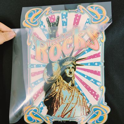 Customized Clothing Screen Printed Logo / T Shirt Transfer Printing Design