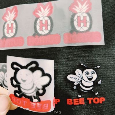 3D Printed Soft Custom Flocking Logo Flock Iron On Heat Transfer Stickers