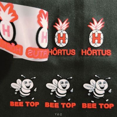 Custom Flocked Iron On Transfer For Apparel Soft Flock Heat Transfer