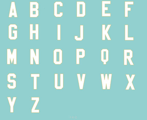 Durable Iron On Letters And Numbers Custom with no backgrounds Ready To Iron On
