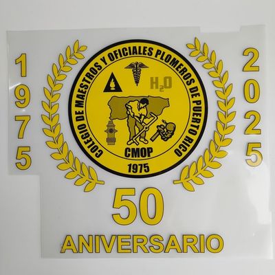 Happy Anniversary Heat Transfer Screen Print Logo Customized