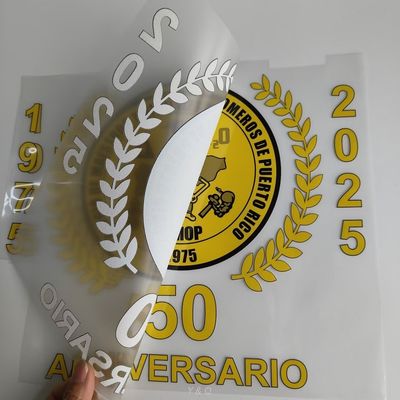 Happy Anniversary Heat Transfer Screen Print Logo Customized