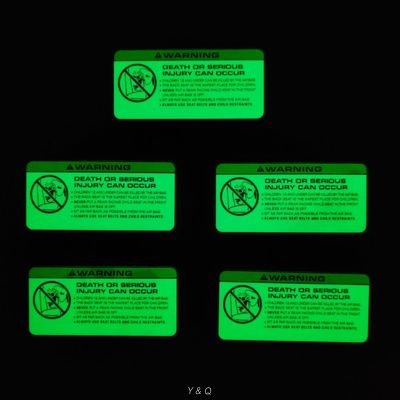 Clothes Hot Press Glow In The Dark Stickers Customizable