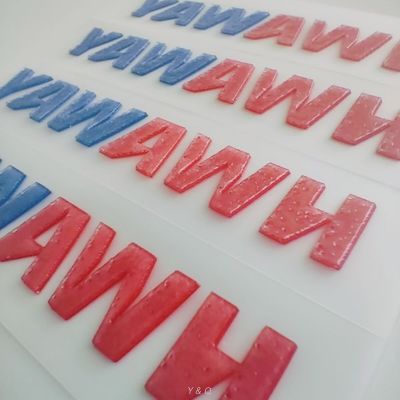 3D Embossed Heat Transfer Silicone Label Customizable 3D Raised Logo