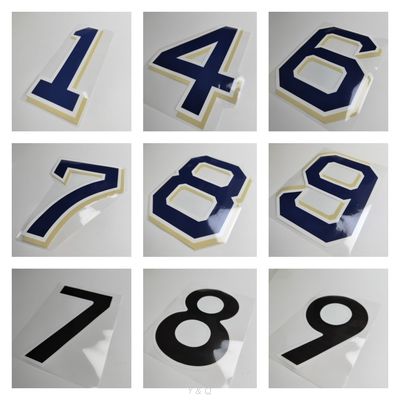 Customized Durable Heat Press Names And Numbers For jerseys uniforms