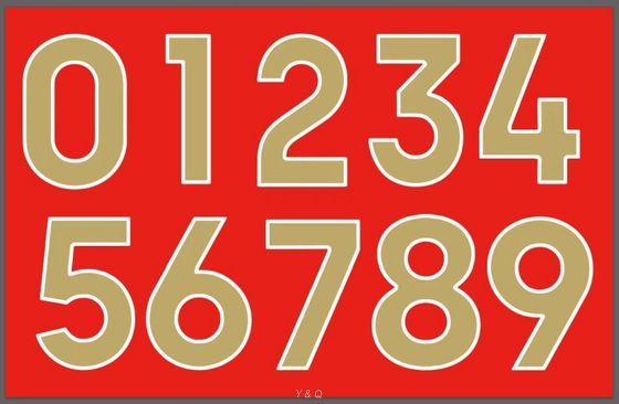Customized Durable Heat Press Names And Numbers For jerseys uniforms